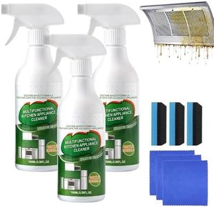 Poouty Multi-purpose Enzyme Foam Cleaner for Kitchen, Powerful Household Appliance Cleaner Spray, Multipurpose Heavy Duty Degreaser Stain Remover for Oven, Stove, Stovetops, Range Hood (3 Sets)