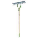 Ames 15 in. Adjustable Thatch Rake, Wood Handle - 2915100