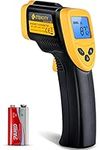 Etekcity Infrared Thermometer 774, Digital Temperature Gun for Cooking, Non Contact Electric Laser IR Temp Gauge, Home Repairs, Handmaking, Surface Measuring, -58℉~842℉, -50℃～450℃, Yellow and Black