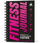 Clever Fox Fitness & Workout Journal/Planner Daily Exercise Log Book to Track Your Lifts, Cardio, Body Weight Tracker – Spiral–Bound, Laminated Cover, Thick Pages, A5 (Pink)