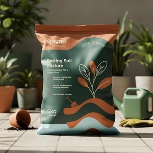 Kyari Organic Potting Garden Soil Mix for Plants 5 Kg - Ready-to-Use Soil for Home Garden, Indoor & Outdoor Plants, Vegetable & Flowering Plants - Mitti for Plants - 100% Natural