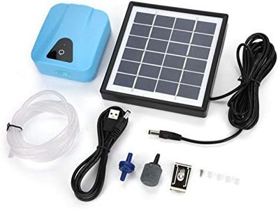 Bomba de Estanque Solar,Aireador de Estanque Solar,Bomba de Aire con Tubo,Bombas de Aire Bomba de Oxígeno Día y Noche para Jardín,Estanque,Acuario,Piscina al Aire Libre,Estanque de Pesca
