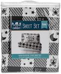 Camco Life is Better at The Campsite Bed Sheet Set | for RV Bunk-Sized Beds | Features an RV Camping Theme on a Buffalo Plaid Pattern (53475)