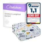 Dailydream Children's Weighted Blanket | 104x150 | 3.2 kg | Safari Design | Made from 100% Cotton | Filled with Glass Beads | Heavy Blanket for Sleeping | Weighted Blanket