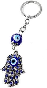 Nazareth Store Portachiavi malocchio hamsa Fatima Protezione delle mani Charm Portachiavi buona fortuna Amulet