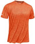 TACVASEN T-shirt Homme Mens Running Shirts Mens Quick Dry T Shirts Mens Athletic Shirts Workout Shirts Men T Shirts Gym for Man Tee Shirts for Men Orange,XL