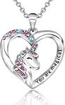 Lanqueen Unicorn Necklace for Girls