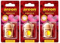 AREON Fresco Car Air Freshener Bubble Gum 4 Milliliters Multi Pack Of 3