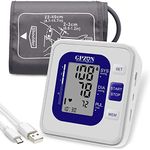 Blood Pressure Monitor CE Approved UK, GPZON Accurate Digital BP Monitor with Large Cuff for Home Use, Irregular Heartbeat Diagnosis, Pulse Rate Meter,Cuff 22-40cm, 2X120 Memory (Blue)