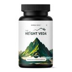 Herbal Deck Height Veda Supreme Growth Formula 60 capsule | Natural Height Support & Bone Strength Support | Ayurvedic Nutrition for Teens & Adults