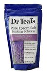 Dr Teal's Pure Epsom Bath Salt Soak, Smoothe & Sleep with Lavender, 450g