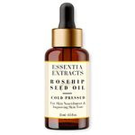 ESSENTIA EXTRACTS Extra Virgin Rosehip seed Oil - 100% Pure Cold Pressed - Glass Bottle | For Hair, Skin Massage | Improves Skin Tone & Stimulates Hair Growth (15ML)