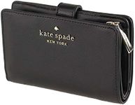 Kate Spade New York Staci Medium Compact Bifold Wallet Saffiano Black