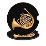 French Horn Car Cup Holder Coaster 