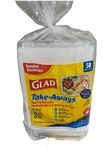 Glad Take-Aways Rectangular Meal Prep Containers 16 oz. 2 Cups 473 ml (Pack of 25)