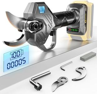 Cordless Electric Pruning Shears for DeWalt 20V Max Battery, Brushless Electric Pruner with 0.98-1.2 Inch Cutting Dia.,LCD&SK7 Blades, Pruning Shears for Gardening/Tree Trimming (NO Battery)