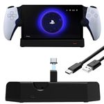 PS Portal Charging Dock for Play-Station Portal Remote Player, Charger Station for PS Portal 5 Handheld Console Charging Organizer Holder Charging Stand, with Magnetic Type-C Adapter