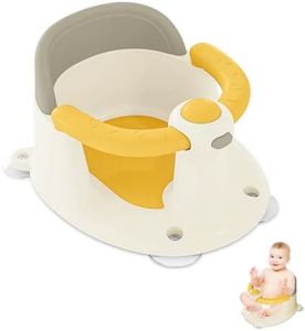 Baby Bath Seat for Babies 6 Months & Up, Bath Seats for Babies Sitting Up, 3 Baby Bath Toys, Open Design, Non-Slip, Compact Toddler Bath Seat.