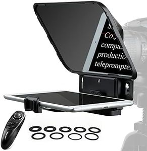 Desview T3 Teleprompter, 8 inch High Display Glass, Teleprompters with Remote Control, Compatible with iPad Tablet Smartphone up to 11 inch,Support Wide Angle Lens, Great Partner for Live Streaming