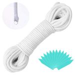 ​Augshy 1/6 Inches Self Watering Wick Cord String Cotton Rope for Self Watering Planters and DIY Plant Automatic Watering Device (40 Feet)