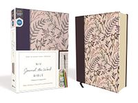 NIV, Journal the Word Bible (Perfect for Note-Taking), Cloth over Board, Pink Floral, Red Letter, Comfort Print: Reflect, Take Notes, or Create Art Next to Your Favorite Verses