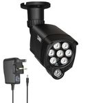 Lonnky 8 LED Infrared Illuminator, 30 M IR Light for Security Cameras (TAPO C200 C310, Reolink 410W), VR (Quest Series, VR2), PS5, 90 ° Night Vision, Includes 12 V 1 A Power Supply — Black