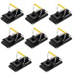 Mouse Traps That Work for Indoors Outdoors, Rodent Traps That Kill Instantly, Reusable Snap Traps for Small Mice, High Sensitive Mouse Catcher, UK Mouse Control, 8 Pack