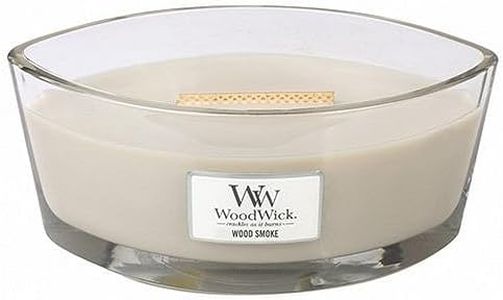 WoodWick Wood Smoke HearthWick Flame Large Scented Candle by