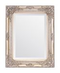 Select Mirrors Rhone Mirror - French Vintage, Antique Baroque Style - 42cm x 53cm - Chic Home Decor (Antique Champagne)