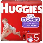 Huggies Little Movers Diapers, Step 5 (27+ lb.), 19 Ct, Jumbo Pack (Packaging May Vary)