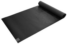 Gaiam Sol Dry-Grip Yoga Mat, Black, 5mm