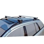 Universal Roof bar set Twinny Load Aluminum Driver 124cm for cars with open roof rails