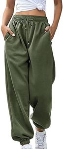 Cheyubny Sweatpants Women Baggy Plus Size Lounge Pants Workout Active High Waisted Casual Comfy Joggers with Pockets