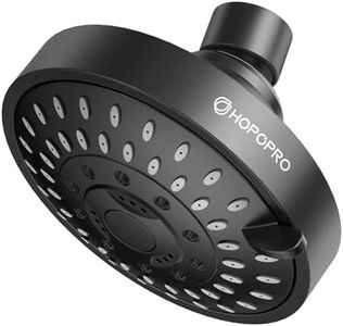 HOPOPRO 5-Mode High Pressure Shower Head - The Washington Post, NBC News, Today TV Show Recommended - High Flow Fixed Showerheads (4 Inch Matte Black)
