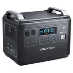 VDL Portable Power Station, 2000W/1997Wh Solar Generator, LiFePO4 Home Battery Backup, Fully Charged in 2 Hours, 3 AC 230V Outputs, USB/Type C Outlets, Camping Power Pack for Home, Outdoor