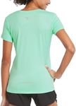 BALEAF Women's Short Sleeve Running Workout Shirts Athletic Tops Lightweight Quick Dry Training Yoga Crewneck Aqua M