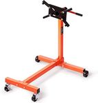 VEVOR Engine Stand, 750 lbs (3/8 Ton) Rotating Engine Motor Stand with 360 Degree Adjustable Head, Cast Iron Motor Hoist Dolly, 4-Caster, 4 Adjustable Arms, for Vehicle Maintenance, Auto Repair