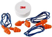 3M Corded Reusable Earplugs, 3 Pack