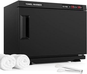 YOPOWER 16L Towel Warmer Cabinet, Hot Towel Warmer use for Facial Spa, Hair Beauty, Salon Equipment and Home - Black