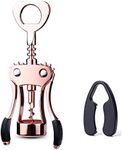 Drincarier Wine Opener, Zinc Alloy Premium Wing Corkscrew Wine Bottle Opener with Multifunctional Bottles Opener, Upgrade