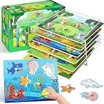 Wooden Puzzles for Toddlers 1-3, 6 