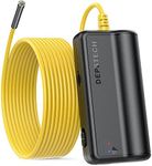 Wireless Endoscope,DEPSTECH Upgrade 5.0MP HD WiFi Borescope, 16 inch Focal Distance, Semi-Rigid Snake Inspection Camera with 2200 mAh Battery for iOS & Android Smart Phone & Tablets-16.5Ft