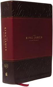 KJV, The King James Study Bible, Leathersoft, Burgundy, Red Letter, Full-Color Edition: Holy Bible, King James Version