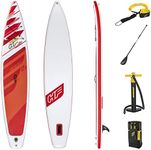 Bestway Hydro-force SUP, Fastblast Tech Set Stand Up Paddle Board with Hand Pump and Travel Bag, 12 ft 6