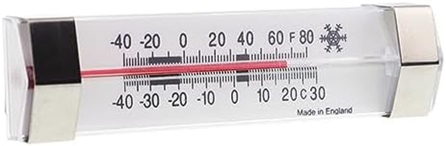 Fridge Thermometer with Safe Zones Refrigerator Thermometer - Horizontal Fridge Freezer Thermometer with Ideal Zones
