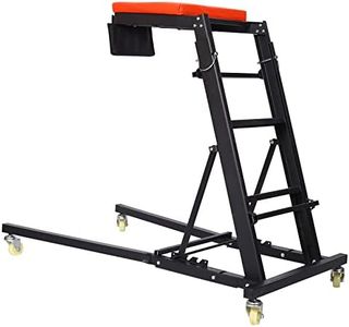 Foldable Rolling Topside Creeper for Automotive Engine Top, Adjustable Height 48" to 76" Creeper with Caster Mechanic Creeper for Garage, Workshop Repair Maintenance Mechanic, Home, 400 LBS Capacity
