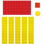 Bump Dots for Visually Impaired 150 Pcs Combo Pack(Yellow and Red) - Low Vision Aids Braille Stickers Raised Tactile Dots for Elderly, Blind