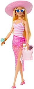 Barbie Día en la Playa Muñeca de Juguete Hecha de plásticos reciclados, +3 años (Mattel HPL73)