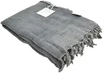 InfuseZen Stonewashed Turkish Throw