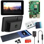 Vilros Raspberry Pi 4 Desktop with Official 7 Inch Touchscreen and Keyboard and Mouse Set (8GB RAM)